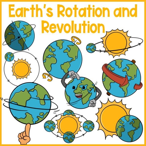 Earth's Rotation and Revolution Clip Art