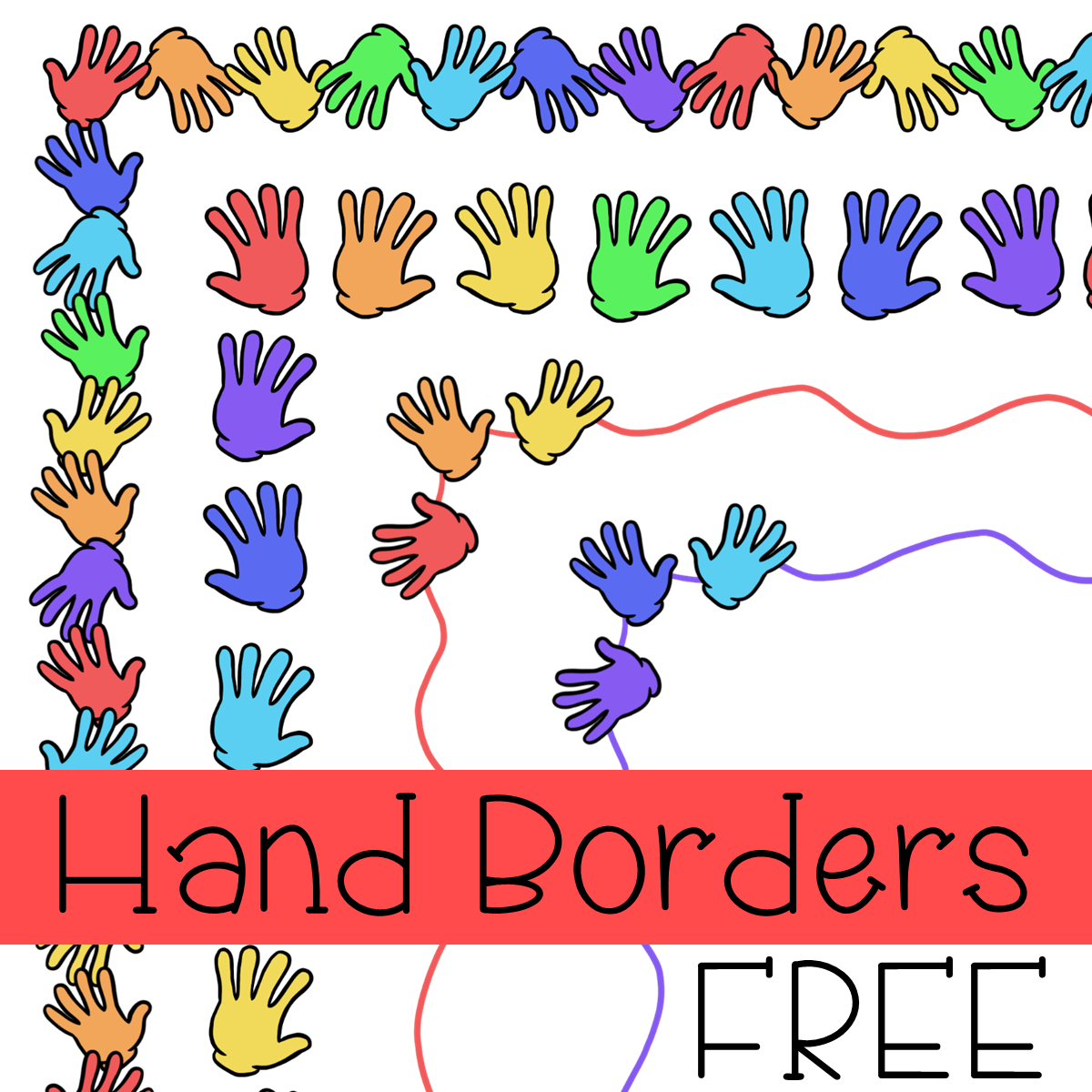 Hand borders Free