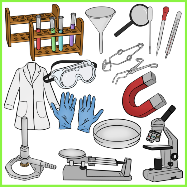 Science Lab Equipment and Tools Clip Art - Image 3