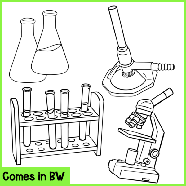 Science Lab Equipment and Tools Clip Art - Image 4