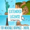 Extended License for Moveable Clip Art | Digital Products