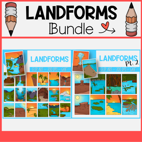 Landforms Clip Art Bundle