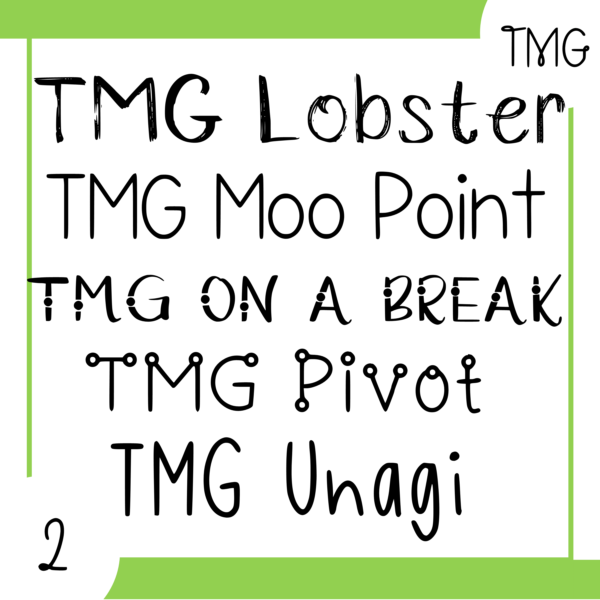 TMG Fonts | Bundle of 6 packs! - Image 2