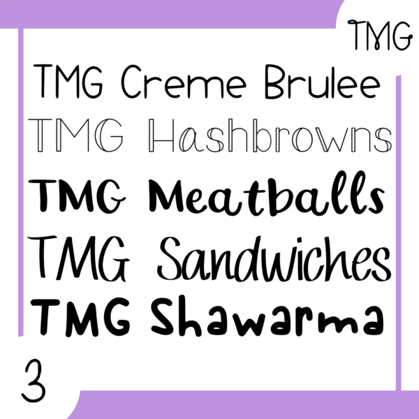 TMG Fonts | Bundle of 6 packs! - Image 4