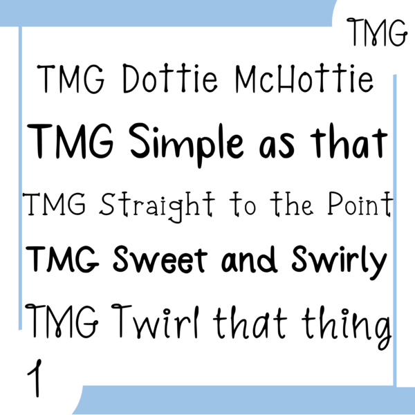 TMG Fonts | Bundle of 6 packs! - Image 3