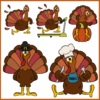 Turkeys Clip Art | Seasonal Thanksgiving - Image 2
