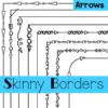Skinny Borders Clip Art | Set 3 - Arrows | Total of 20 Borders!