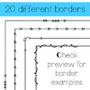 Skinny Borders Clip Art | Set 3 - Arrows | Total of 20 Borders! - Image 2